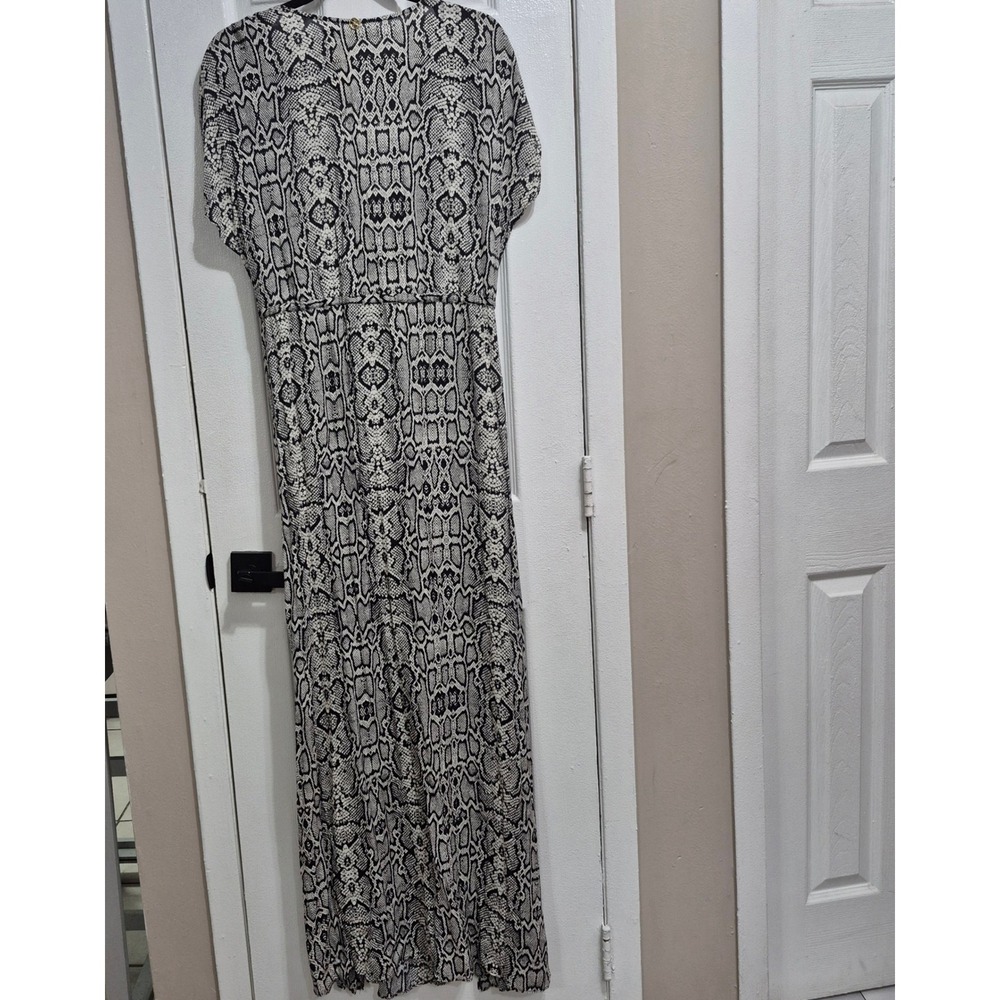 Vix Paula Hermanny Snakeskin Print Maxi Dress Resort Wear M-M - Picture 3 of 13